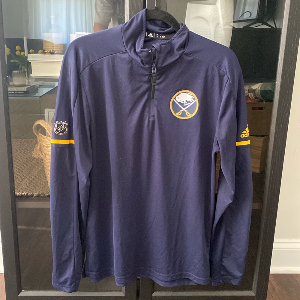 NHL Buffalo Sabres Adidas Climalite Quarterzip